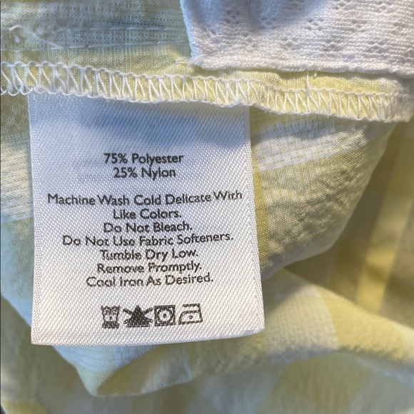 Eddie Bauer Yellow Plaid Button Down Shirt - Picture 5 of 6